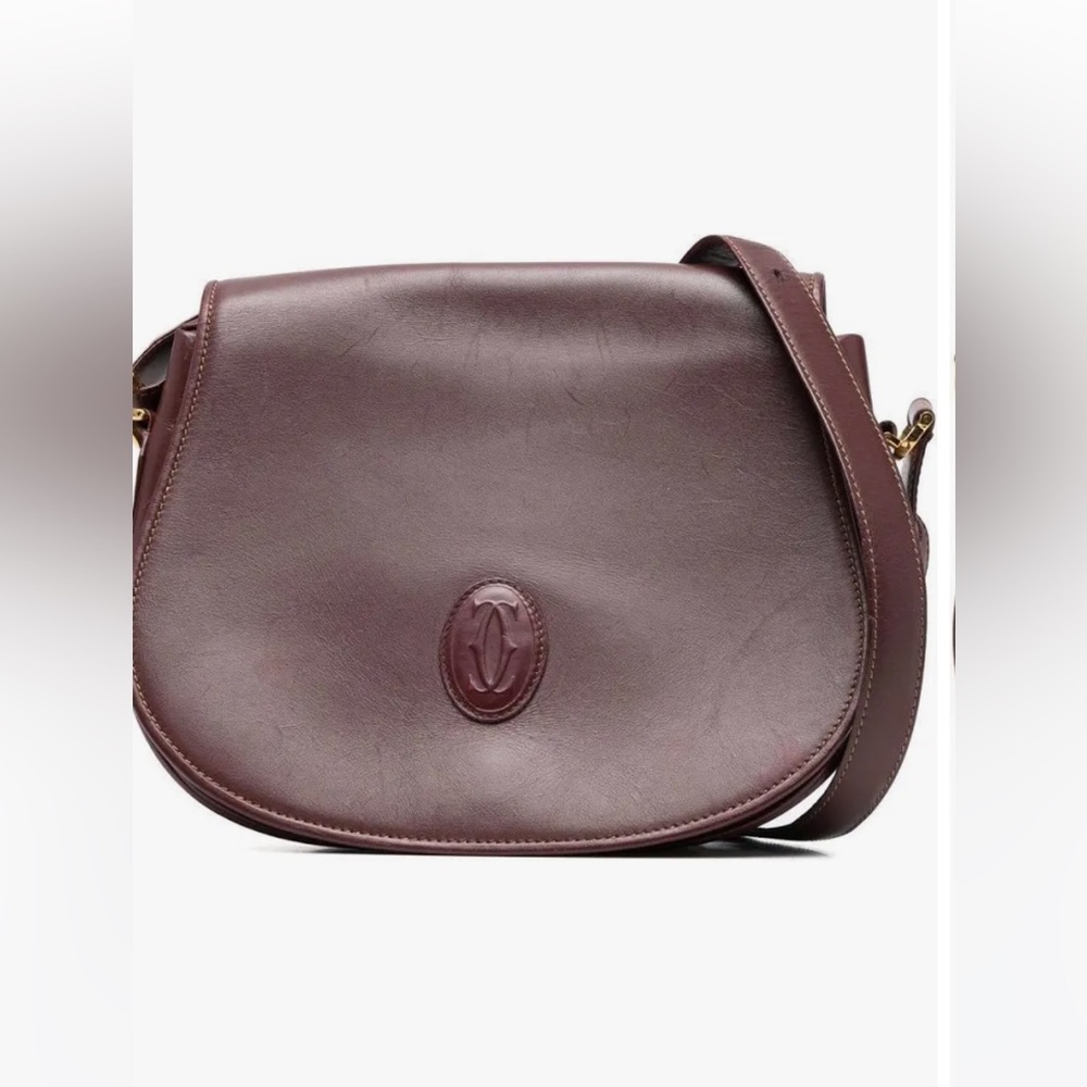 Authentic Vintage Cartier leather sling bag. Used - Picture 9 of 11
